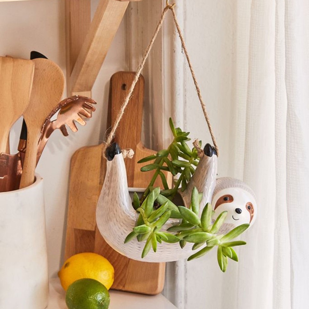 Urban outfitters sloth hanging planter